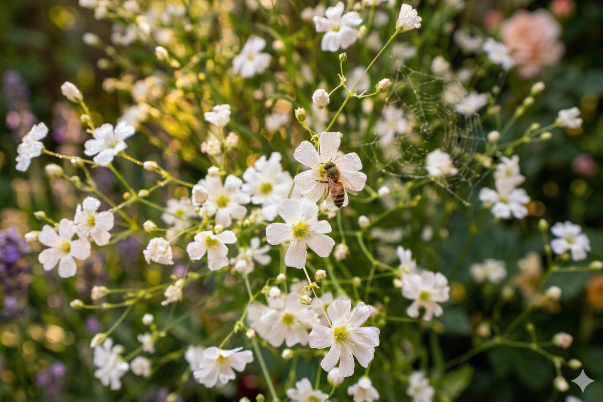 Baby’s Breath Seeds 100 White Gypsophila elegans Covent Garden White for Bouquets & Gardens