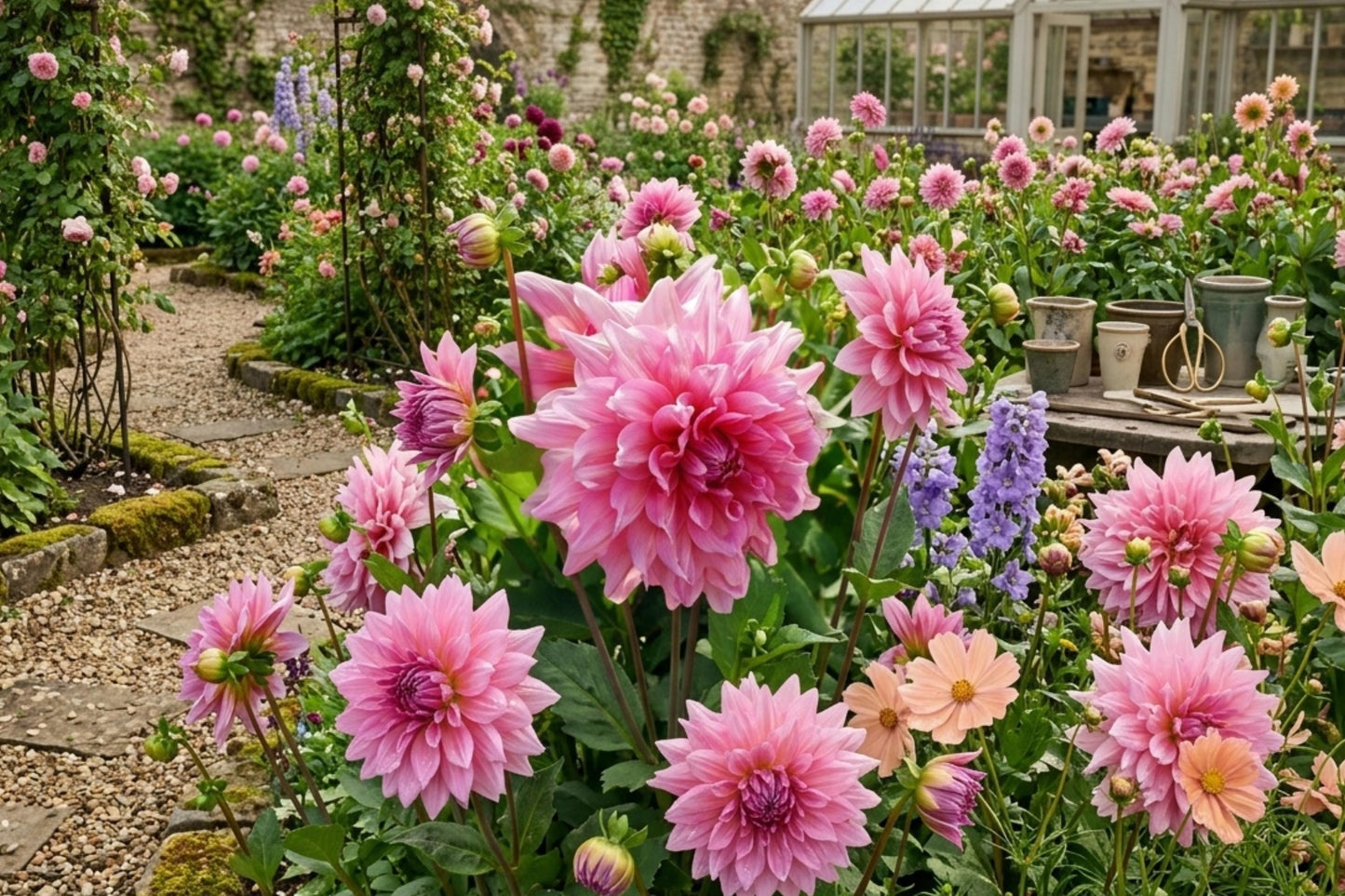 Gold Karma Dahlia Bulb Clumps – Cut Flower Garden Plant, Dahlia pinnata, Golden Yellow Blooms, Easy to Grow, Attracts Pollinators