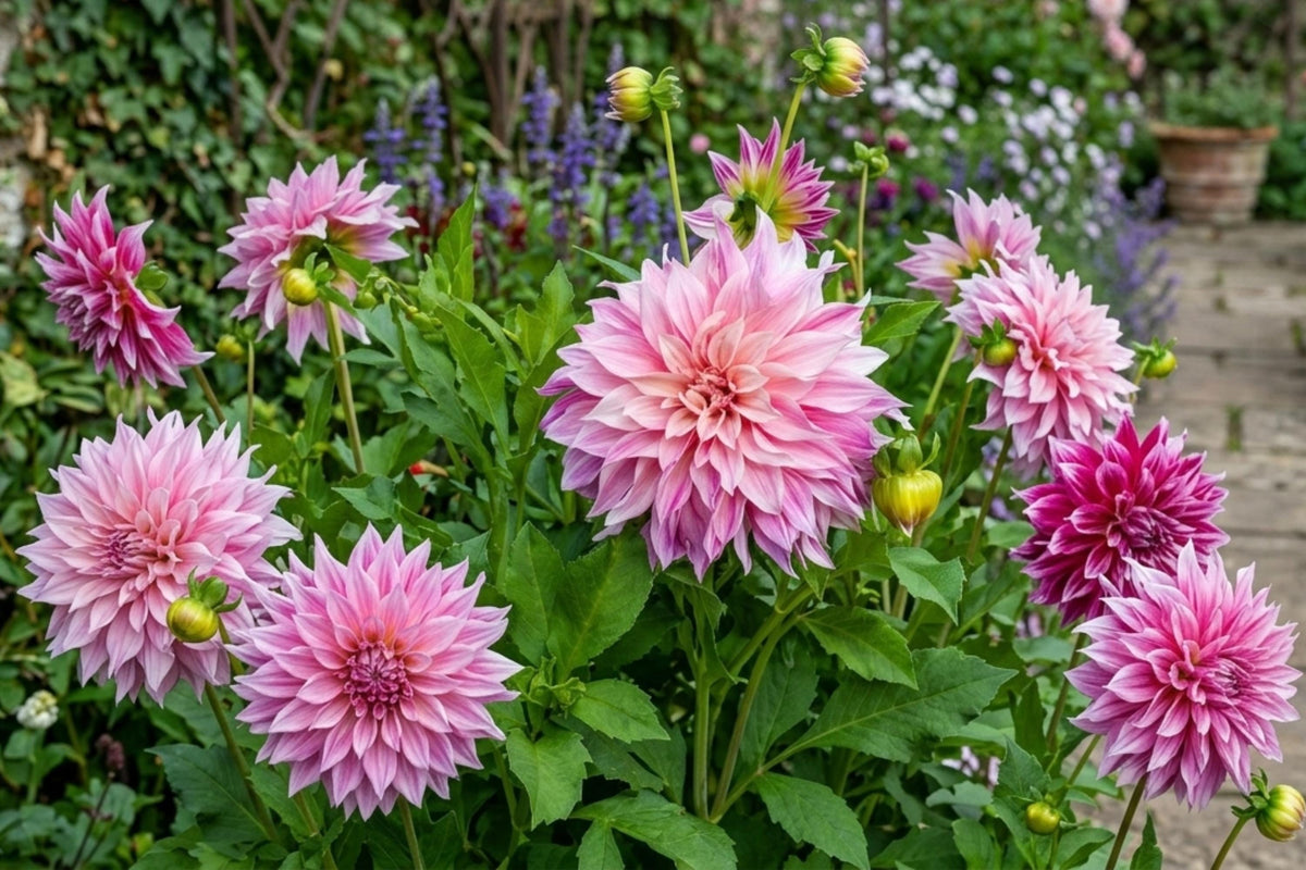Dinnerplate Dahlia Bulb Clump 'Cafe au Lait' Royal | Large Flowering Tuber for Garden, Cut Flowers | Dahlia pinnata