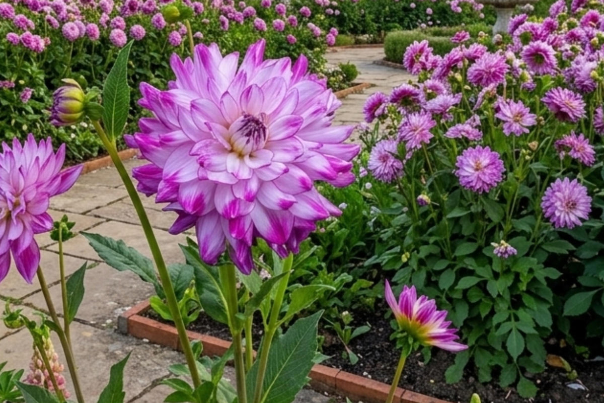 Dinnerplate Dahlia Tuber Clump – WHO DONE IT Flower Bulb for Gardens & Bouquets | Dahlia pinnata