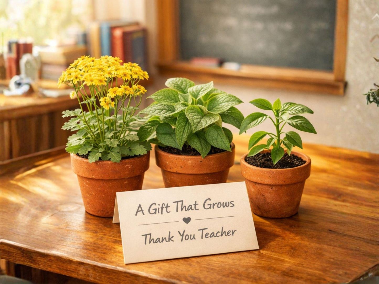 Teacher Appreciation Seed Bundle – Heirloom Non-GMO Golden Ragwort, Wild Ginger, Chili Pepper Seeds, Garden Gift, Plant Growing Kit