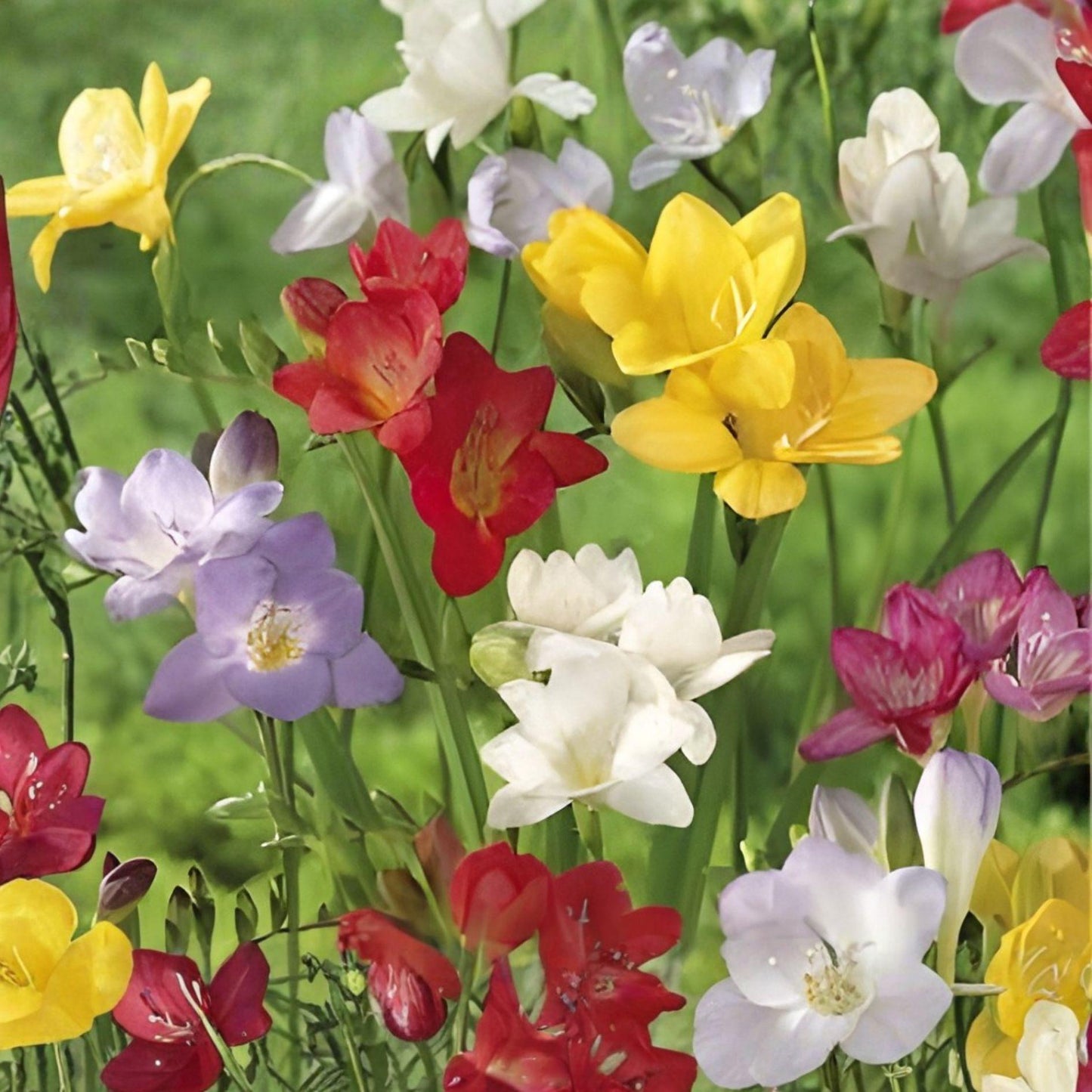 Freesia Single Mix Bulbs – Fragrant Spring Flowers, Garden & Indoor Plant, Colorful Blooming Bulbs, Scientific Name: Freesia spp.