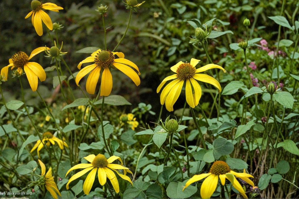Cut-Leaf Coneflower Seeds, Rudbeckia laciniata, Perennial Wildflower, Yellow Flowers, Meadow & Woodland Plant, 50 Seeds