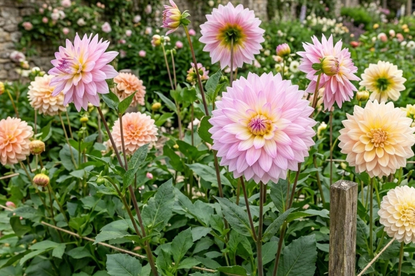 Miss Delilah Dahlia Flower Bulb Tuber – Vibrant Blooming Garden Plant, Dahlia pinnata, Cut Flowers, Landscape, Container Gardening
