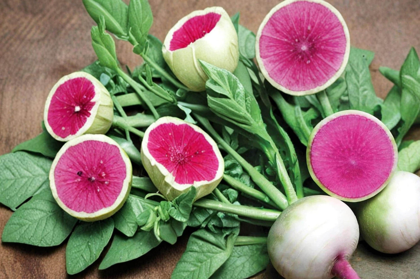 Watermelon Radish Seeds, Raphanus sativus, Root Vegetable, Edible Root, Salad Vegetable, Heirloom Radish, Full Sun, Garden Seed