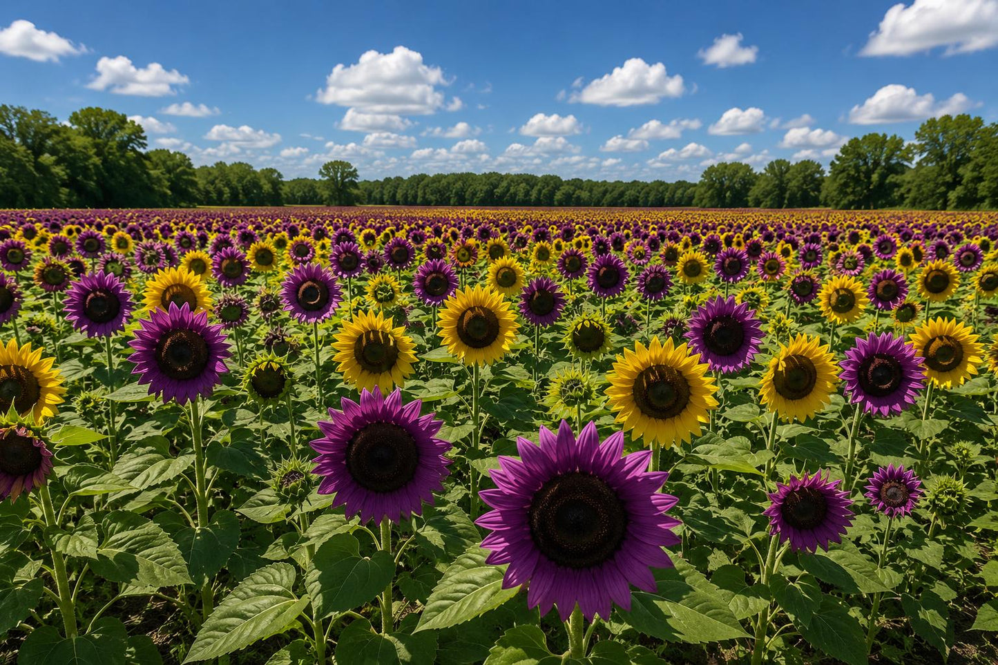Rare Purple Sunflower Seeds - 50pcs 'Violet Glow' Heirloom Helianthus annuus for Garden, Cut Flowers, Attract Pollinators