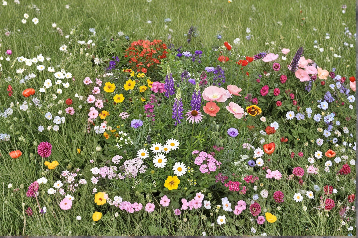 Perennial Wildflower Seed Mix Kit – Mixed Species for Naturalized Gardens, Pollinator Plants, Full Sun, Well-Drained Soil