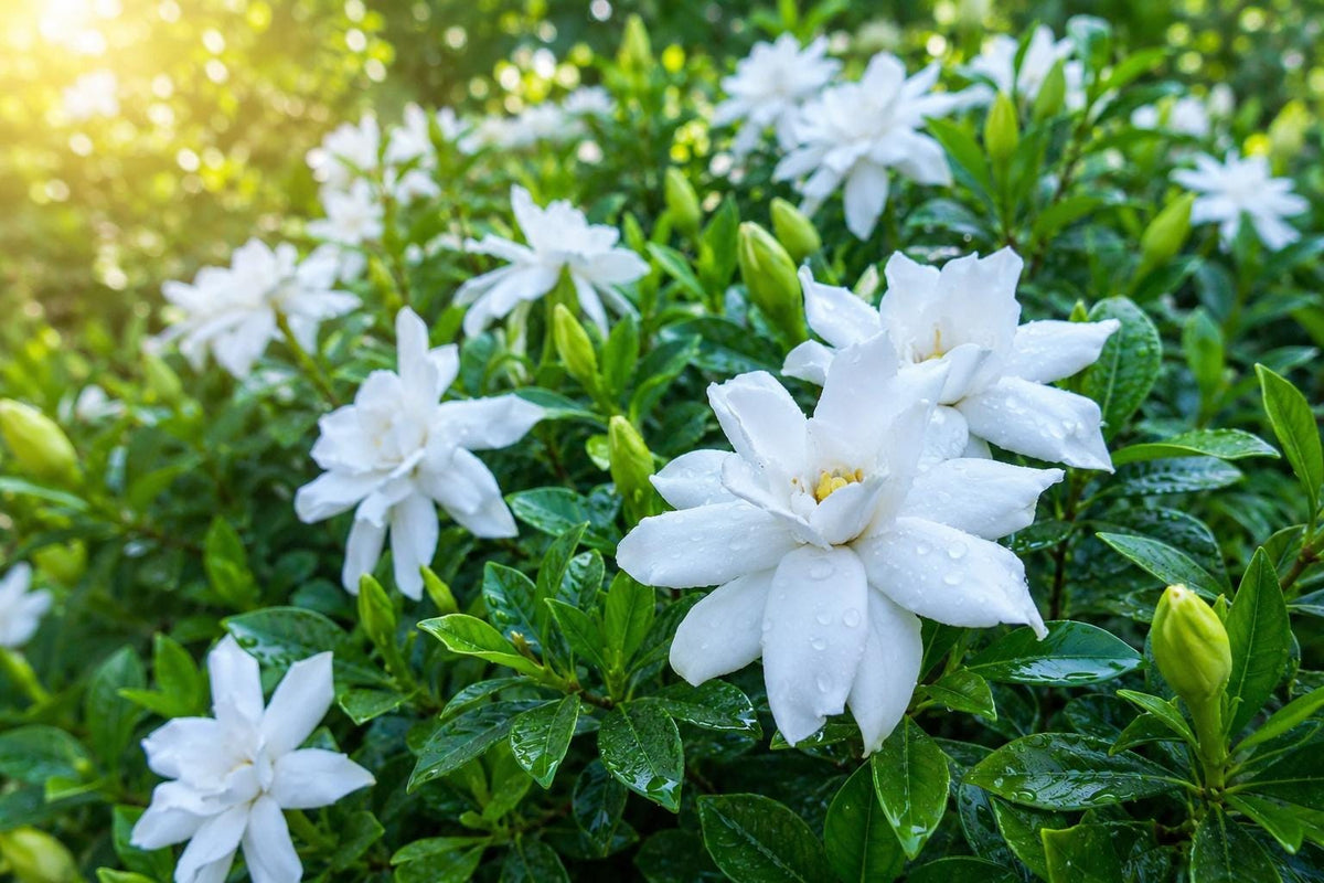 Dwarf Radicans Gardenia Plant - Miniature Fragrant White Flowers - Live Low-Growing Gardenia jasminoides for Indoor & Outdoor Gardens