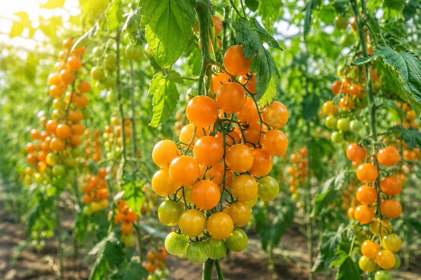 Yellow Cherry Tomato Seeds - 100pcs Heirloom Non-GMO Solanum lycopersicum for Container Gardening, Sweet, Juicy, Patio Choice