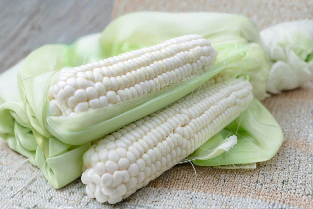 White Corn Seeds – Zea mays Heirloom Vegetable Crop for Garden, White Kernel Corn Seeds, Edible Garden Plant