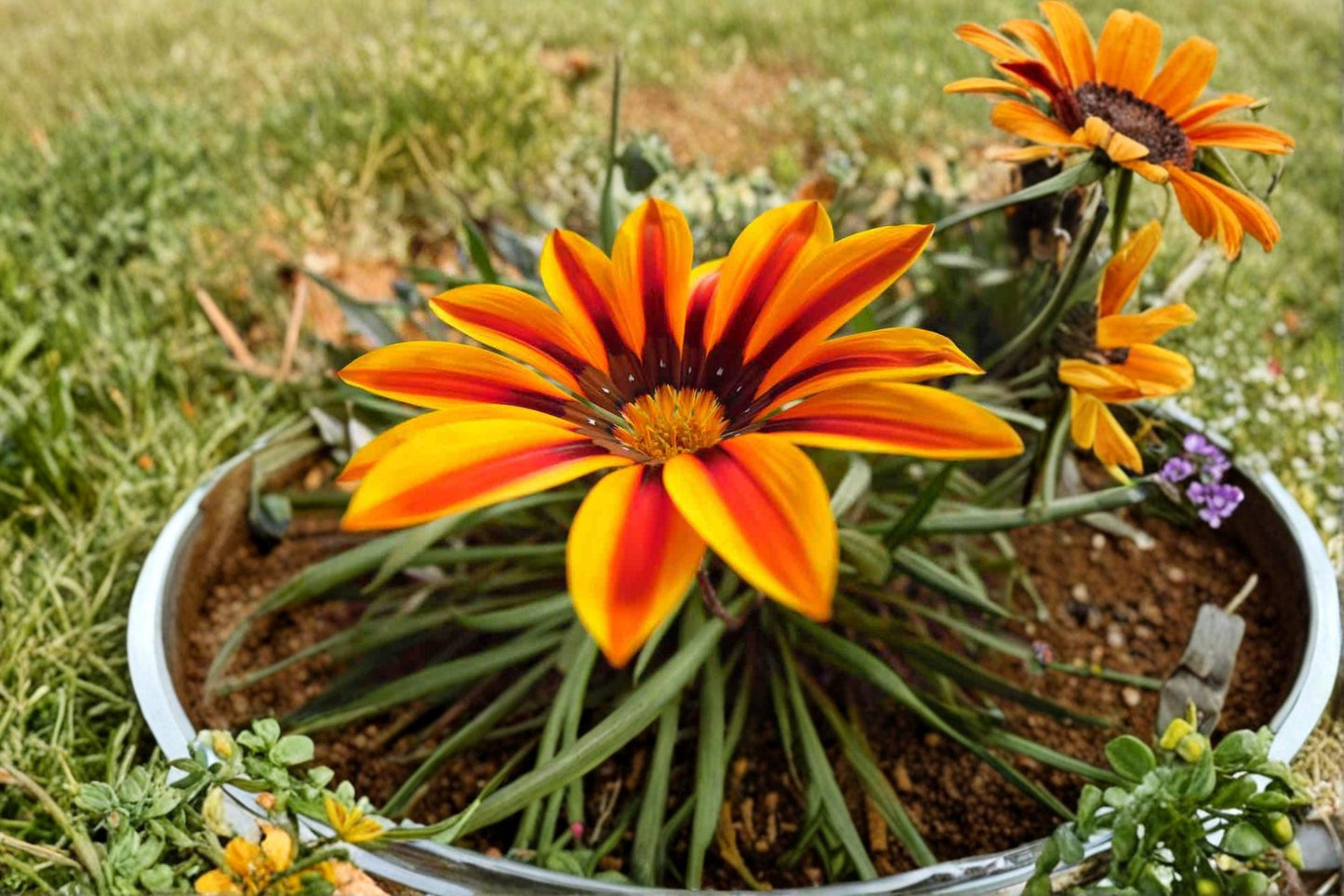 Gazania Flower Seeds 100+ | Bright Colorful Daisy-Like Blooms | Gazania rigens Ornamental Garden Seeds