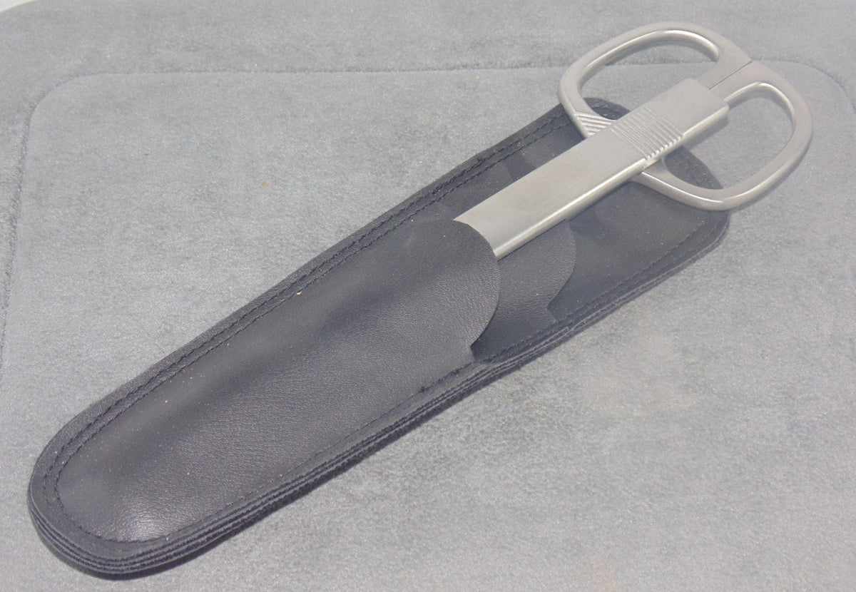Office Shear and Letter Opener in Leather Sheath 9"