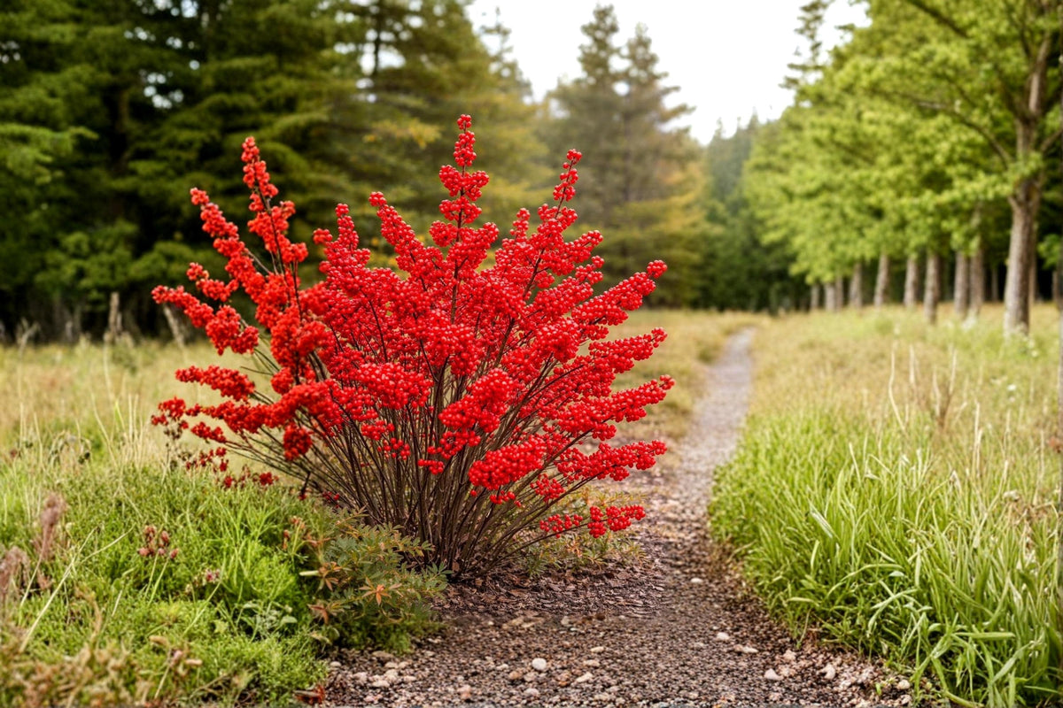 Winterberry Seedlings – 3 Live Ilex verticillata Deciduous Holly Shrubs for Landscape Gardens