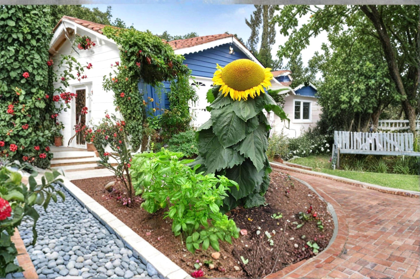 Mongolian Giant Sunflower Seeds – Tall Ornamental Helianthus annuus for Garden Borders and Pollinator Attraction