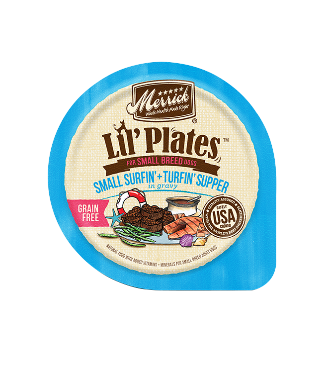 Merrick Lil' Plates Grain Free Small Surfin and Turfin Wet Dog Food (3.5oz)