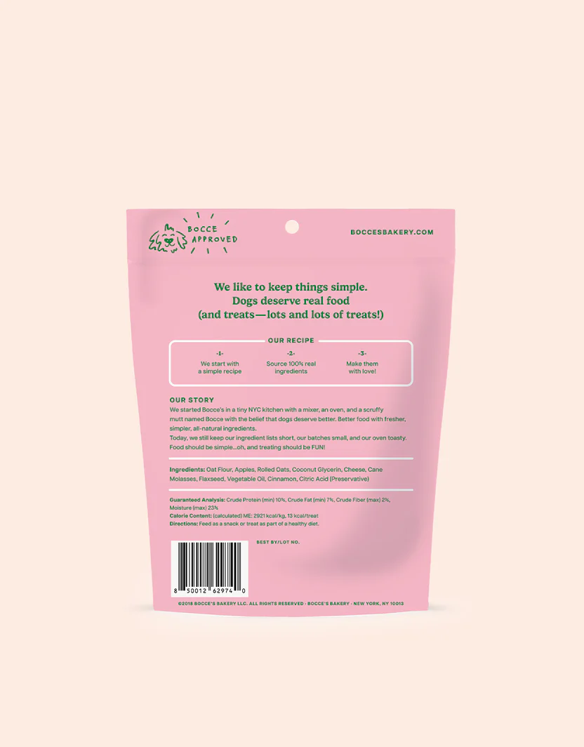 Bocces Soft and Chewy Fireside Pie Dog Treats (6oz)