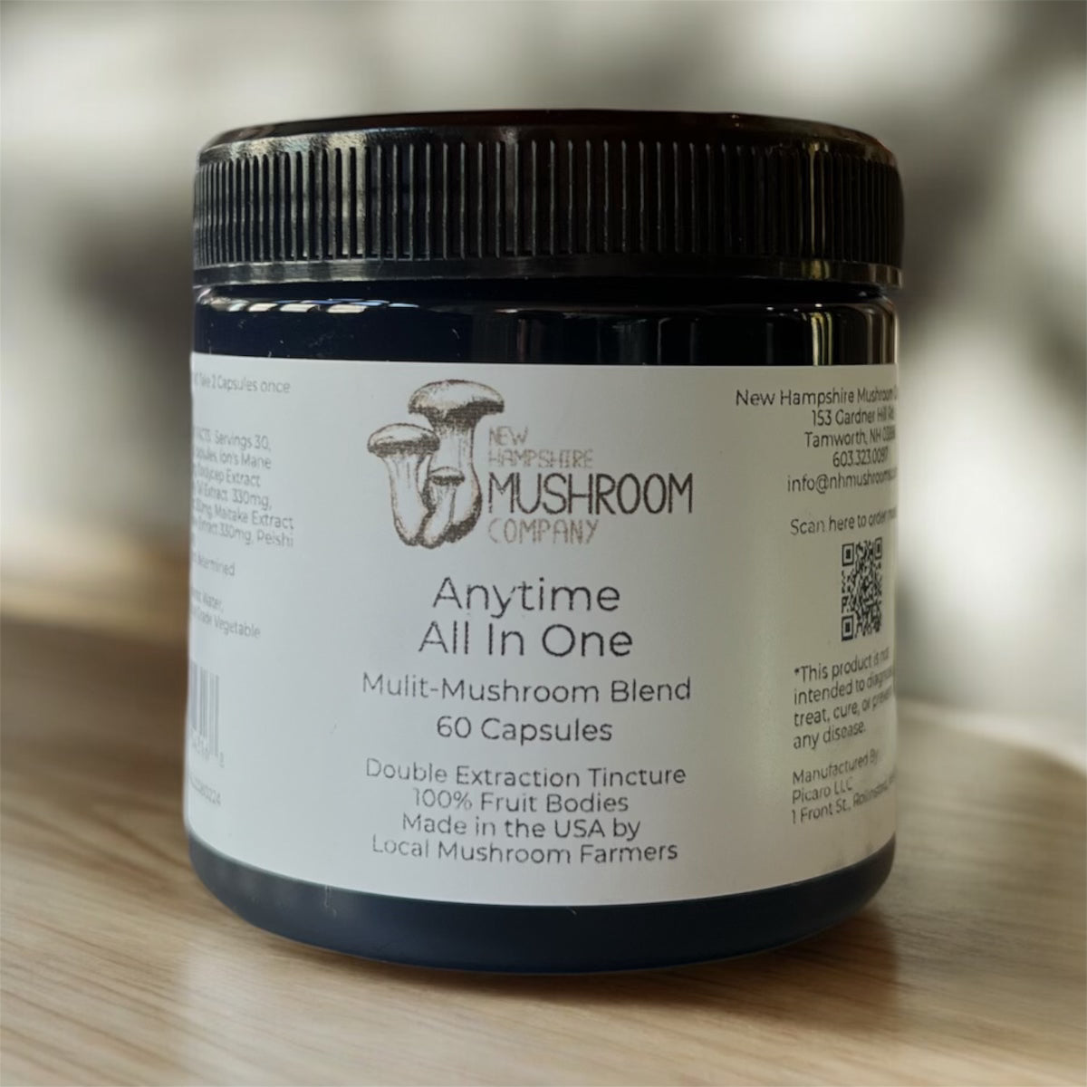 Anytime All in One Capsules- 7 Mushroom Blend for Daily Wellness