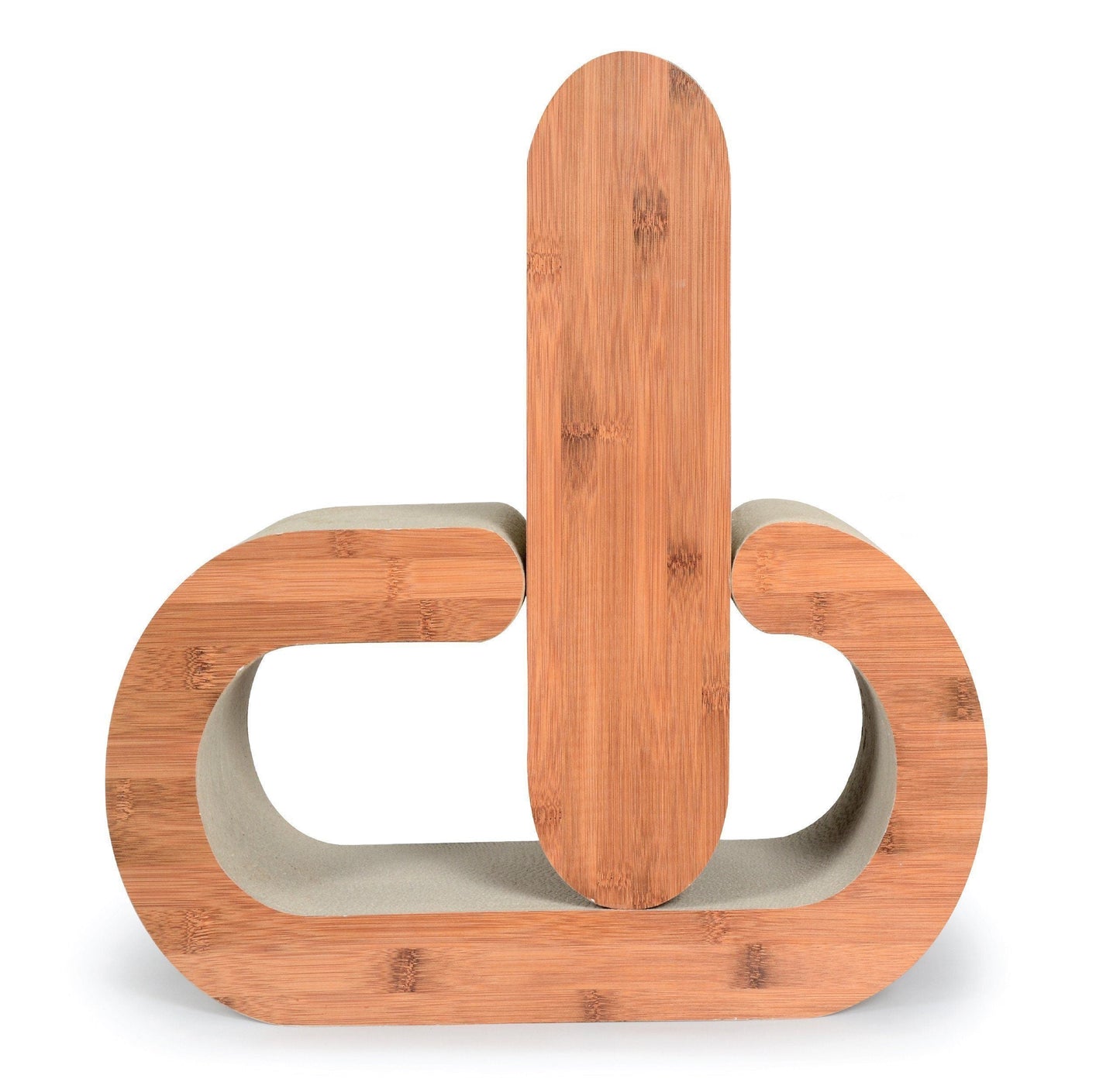 Pet Life ® 2 In 1 Pill Shaped Premium Quality Modular Kitty Cat Scratcher Lounger Lounge With Catnip