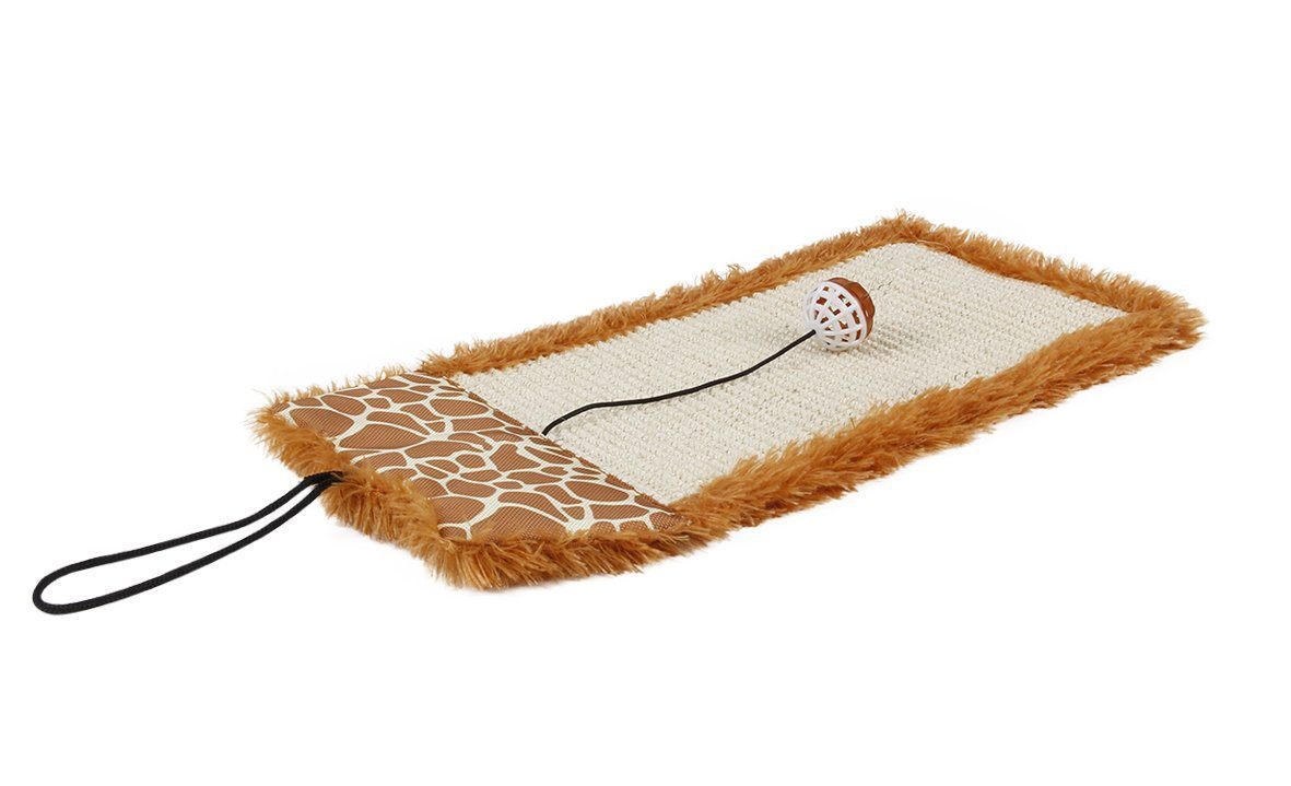 Pet Life ® Scrape Away Sisal And Jute Hanging Carpet Cat Scratcher Toy