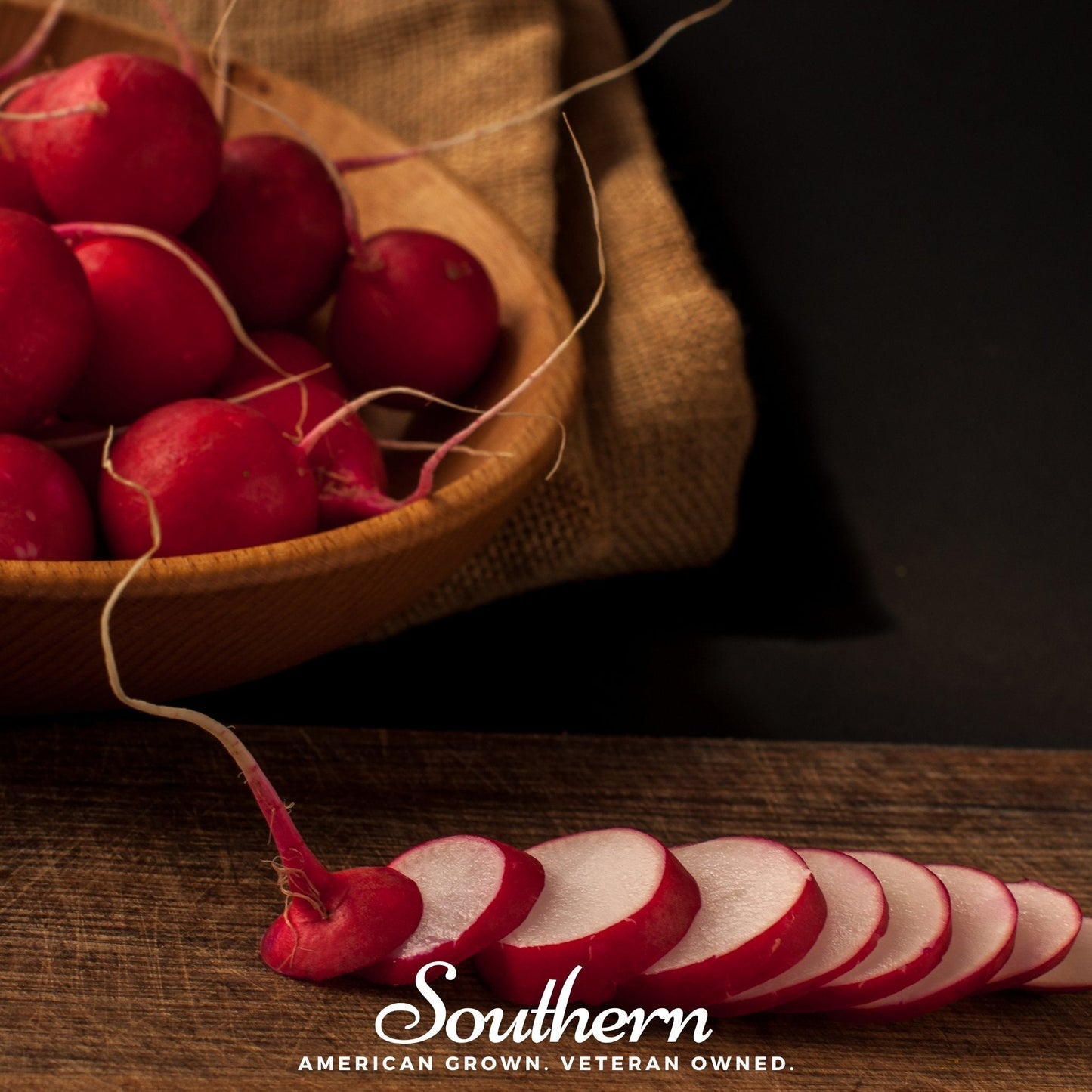 Crimson Giant Radish Seeds – Heirloom, Non-GMO, American Grown, Raphanus sativus, Large, Crisp, Juicy, Rapid Growing