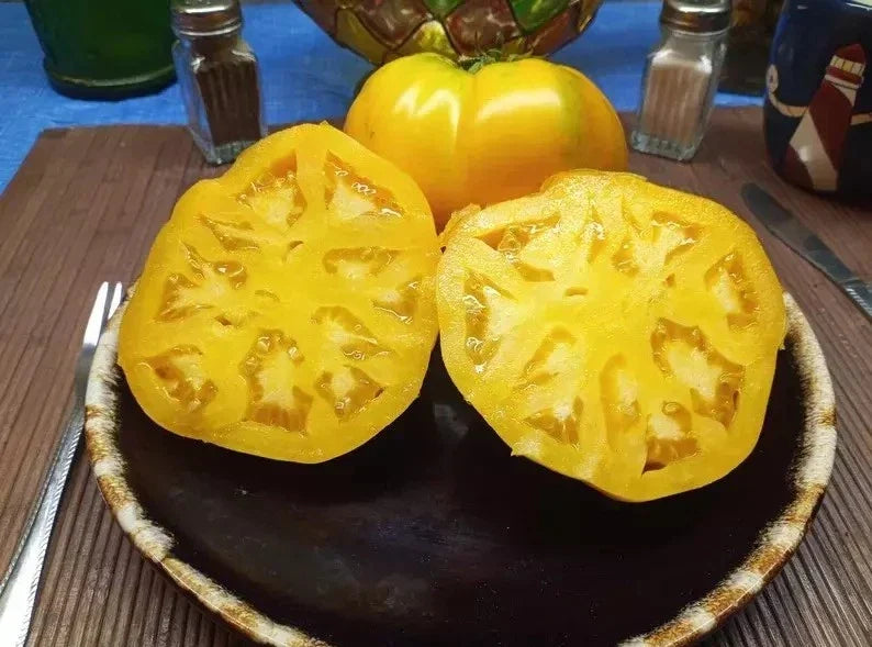 Golden Jubilee Tomato Seeds - Organic Non-GMO Heirloom Solanum lycopersicum, 120+ Seeds for Home Garden & Container Planting