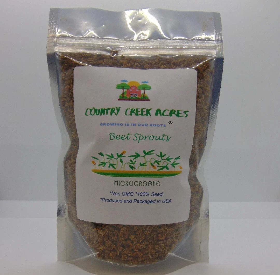 Beet Seeds for Microgreens, 8 oz, Non-GMO, Beta vulgaris, Organic Gardening, Healthy Sprouts