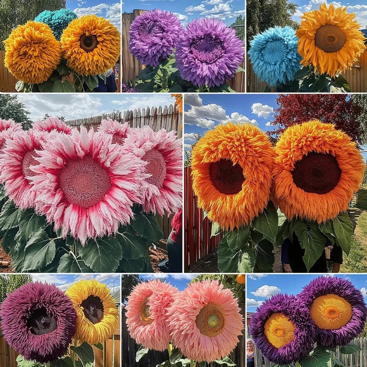 Sunflower Seeds for Planting - 700 Giant Teddy Bear Heirloom Non-GMO - Large Fluffy Blooms Helianthus annuus