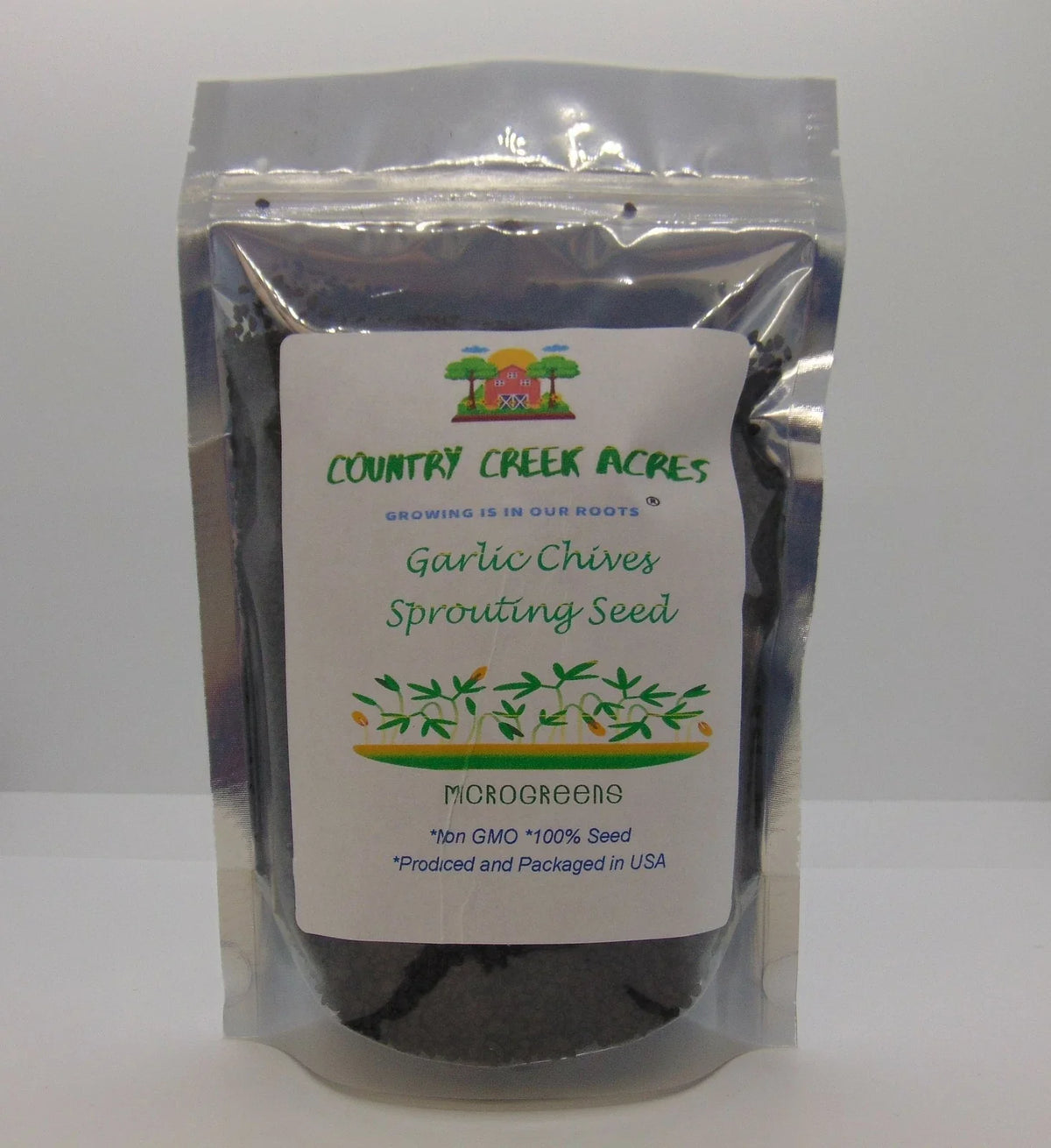 Garlic Chives Seeds 8oz for Microgreens & Sprouting - Allium tuberosum Non-GMO Herb Seeds