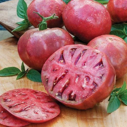 Cherokee Purple Tomato Seeds - Heirloom Indeterminate Variety - Non-GMO - 60 Seeds - Solanum lycopersicum