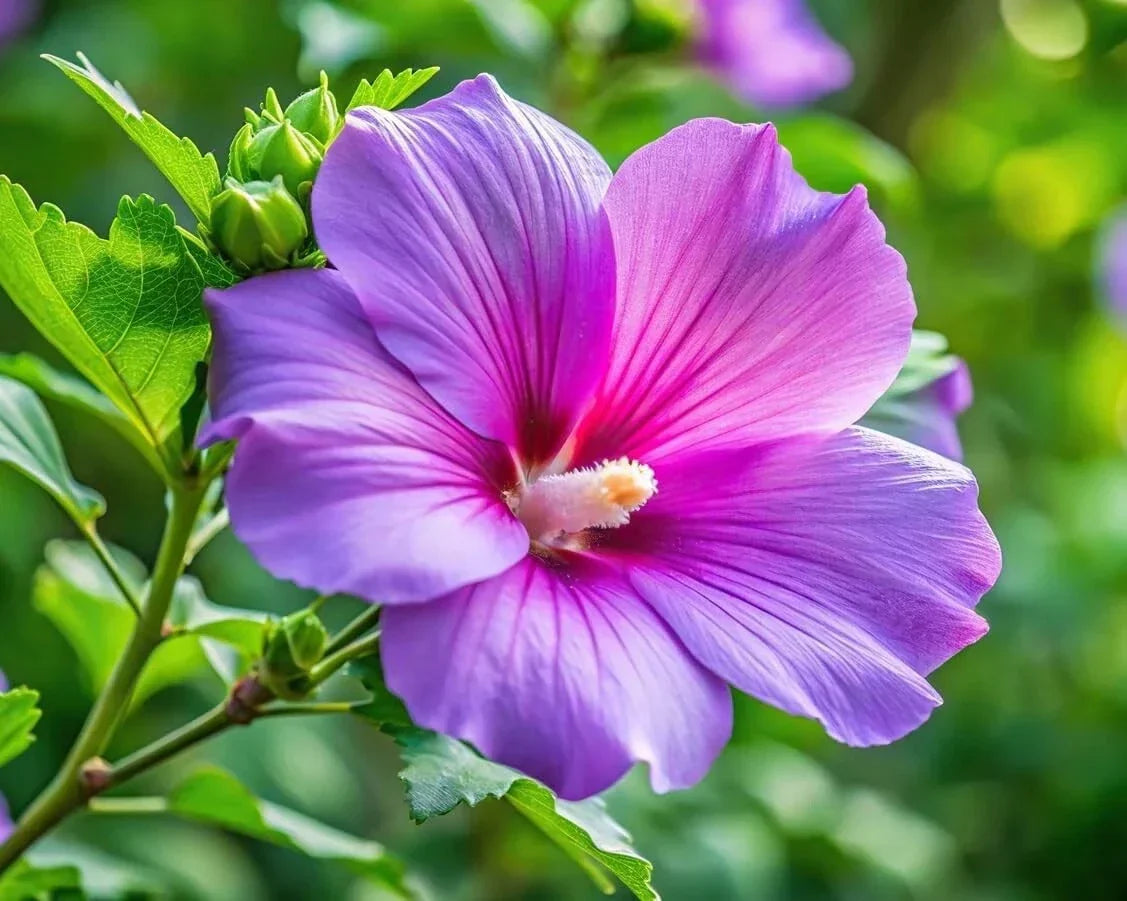 Purple Hibiscus Plant Seedling - Tropical Flowering Hibiscus rosa-sinensis