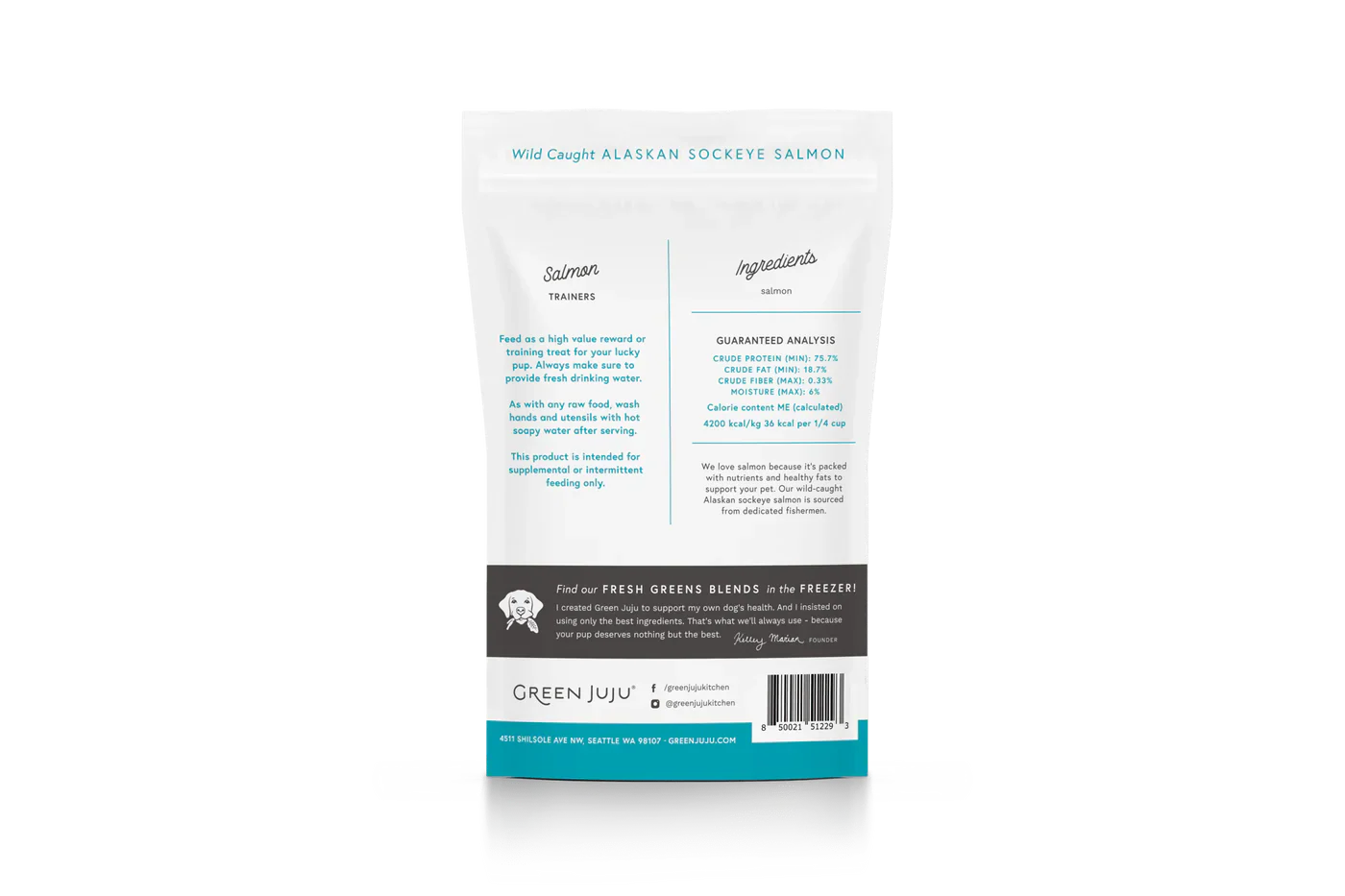 Green Juju Freeze Dried Salmon Trainer Treats (2.5OZ)