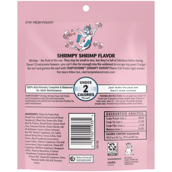 Temptations Mega Shrimpy Shrimp Flavor Cat Treat