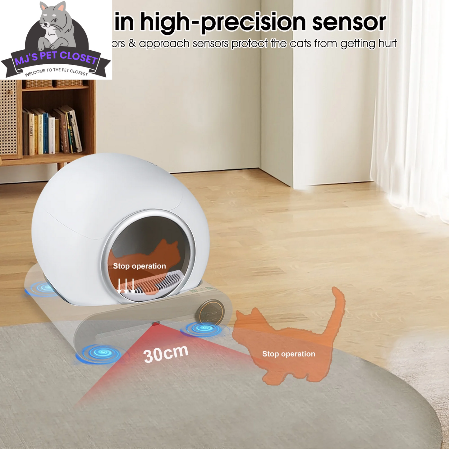 Say goodbye to messy litter! đžâ¨ Meet the Smart Self-Cleaning Litter Box with App Control and Safety Features! Perfect for busy cat parents! đťđą