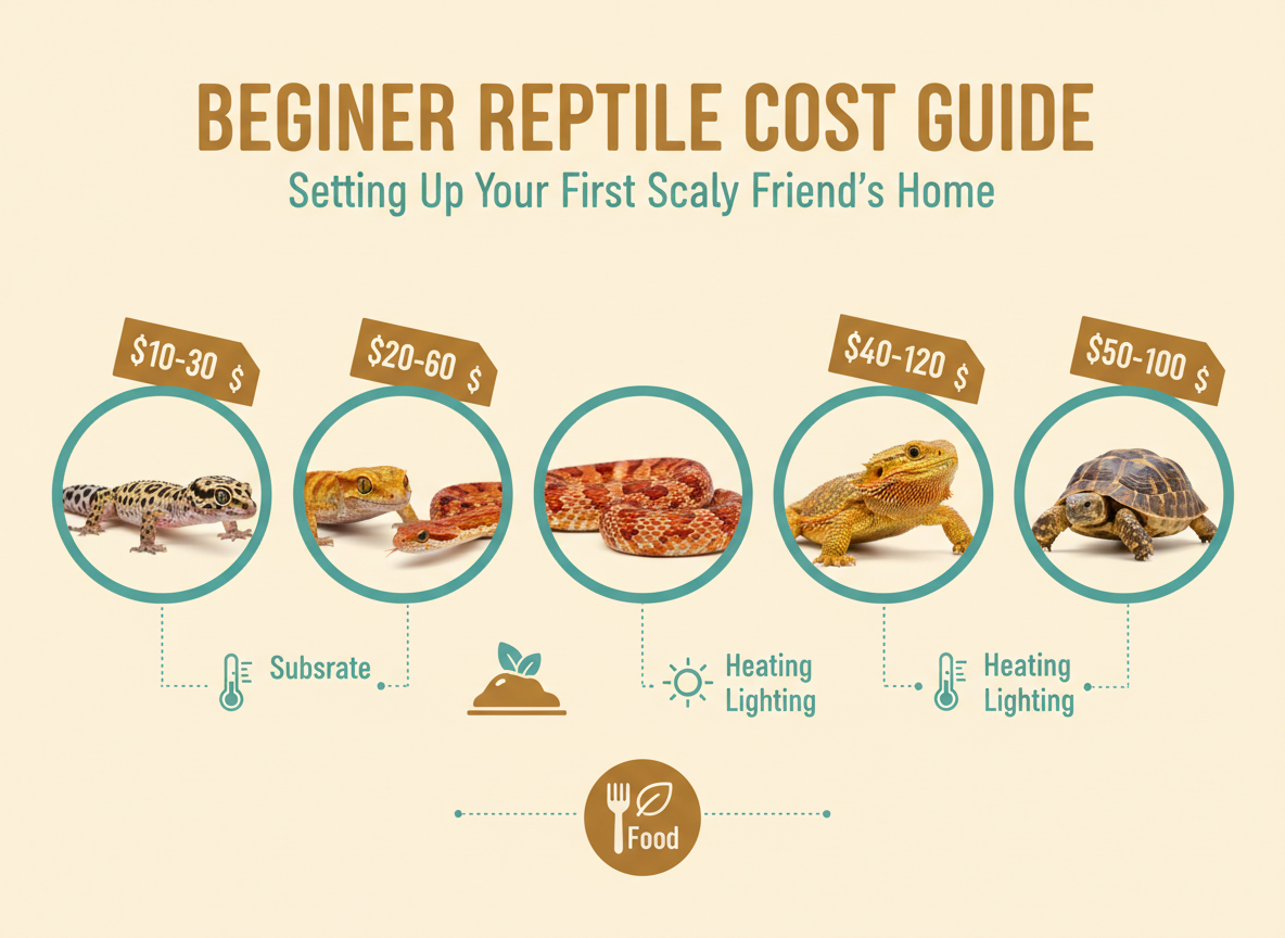 Beginner-Friendly Reptiles (and the Honest Monthly Cost to Care for Them)