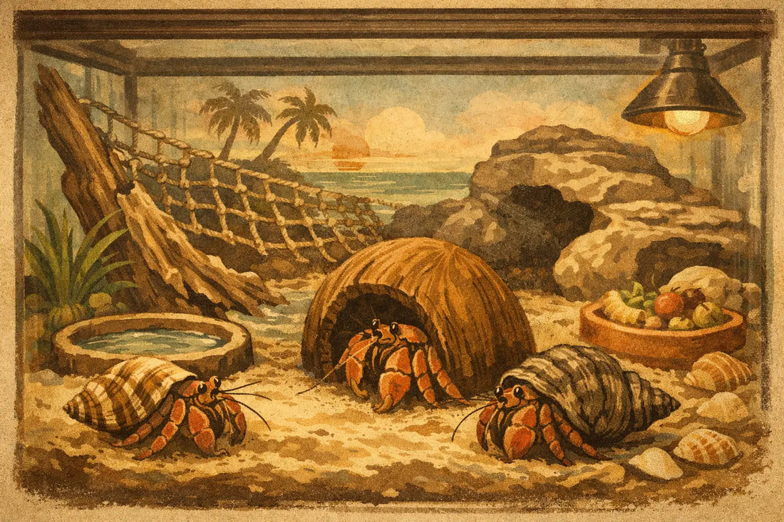 Hermit Crab Habitat Setup Guide for Healthy Crabs