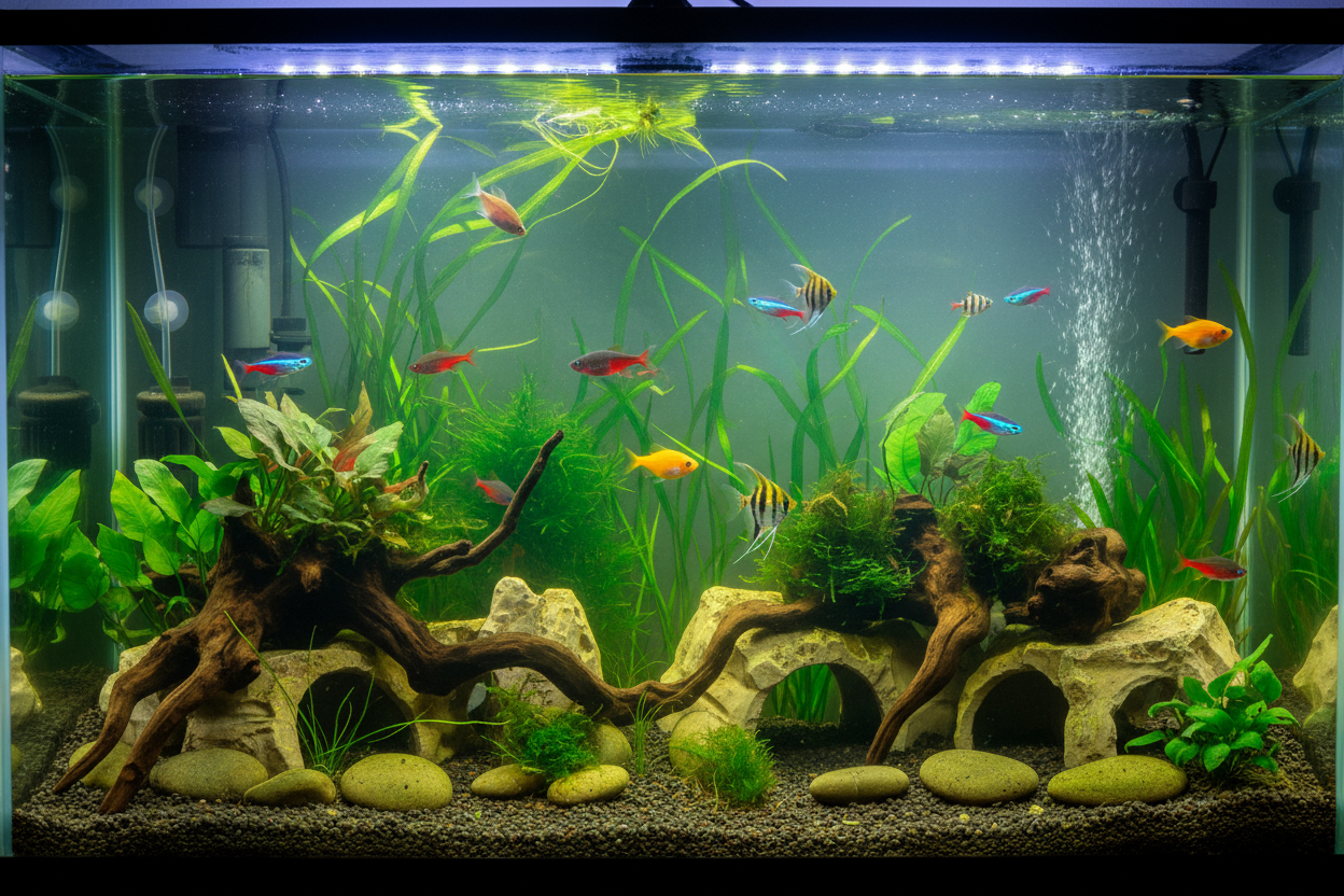 How to Reduce Stress in a Home Aquarium