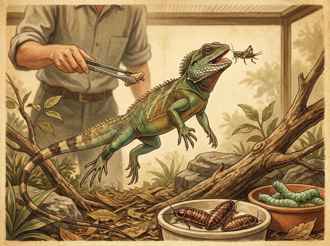 Feeding Chinese Water Dragons