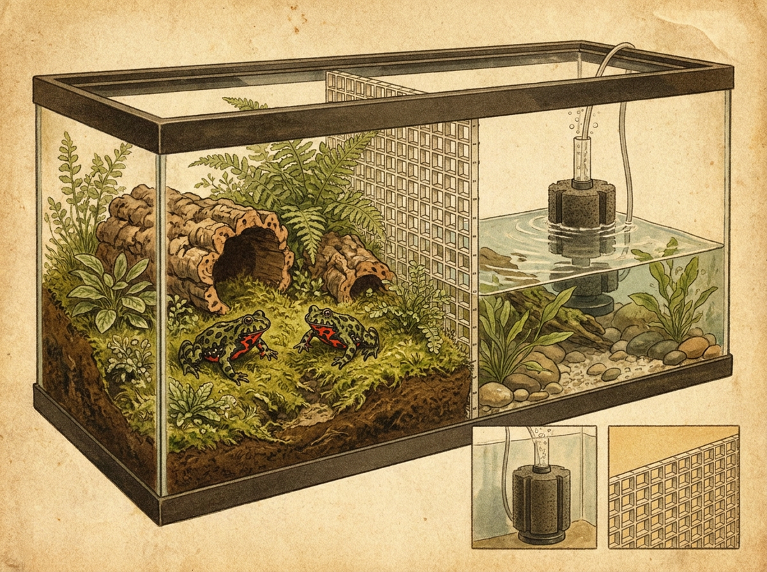 Fire-Bellied Toad Paludarium
