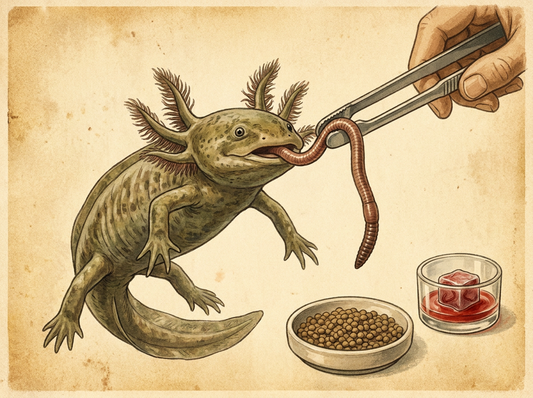 Feeding Axolotls