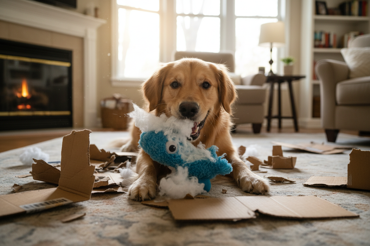 Why Some Dogs Love Shredding Toys and Cardboard