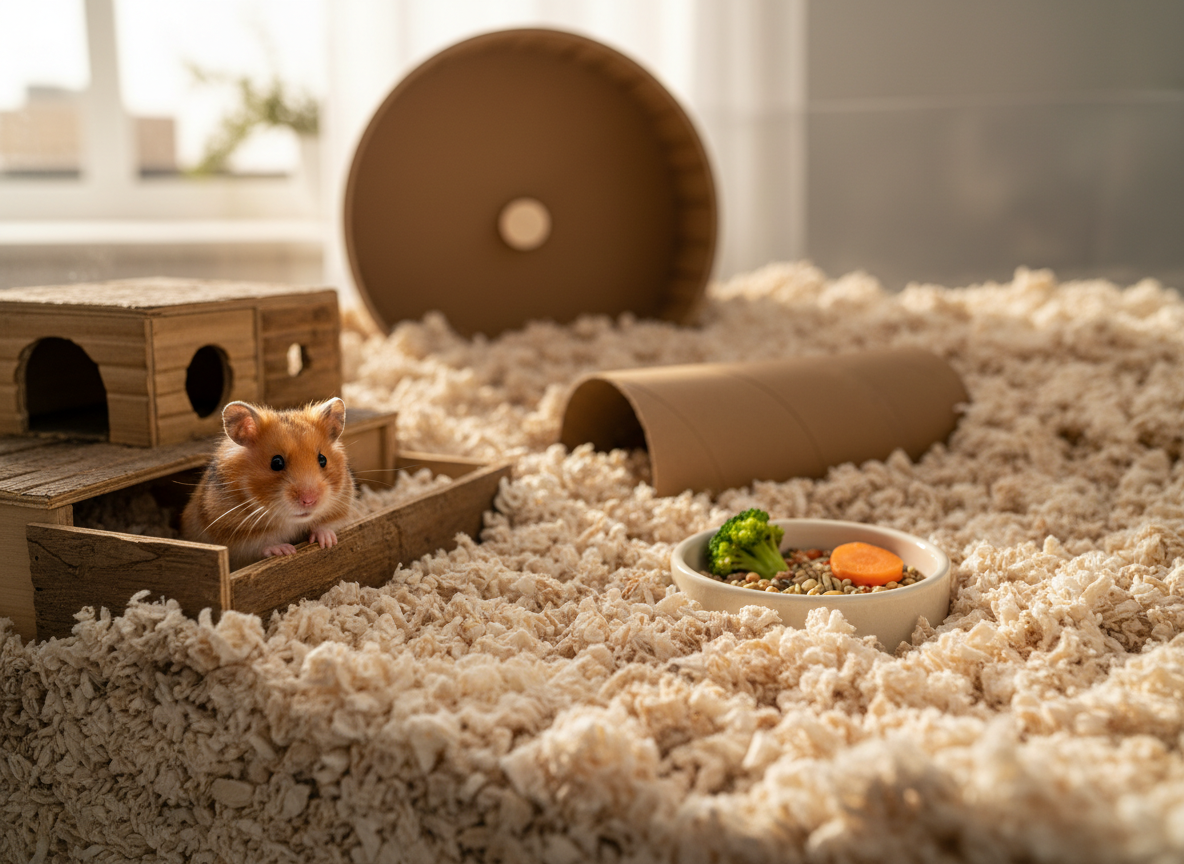 mice visiting the astronaut ferret enclosure