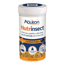 Aqueon Nutrinsect FishFree Fish Food Goldfish Flakes, 1ea/1.59 oz