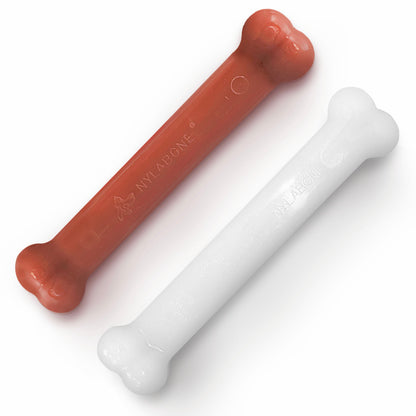 Nylabone Power Chew Bacon  Chicken Durable Dog Chew Toy Pack Chicken  Bacon, 1ea/Large/Giant  Up To 50 Lbs. 2 ct
