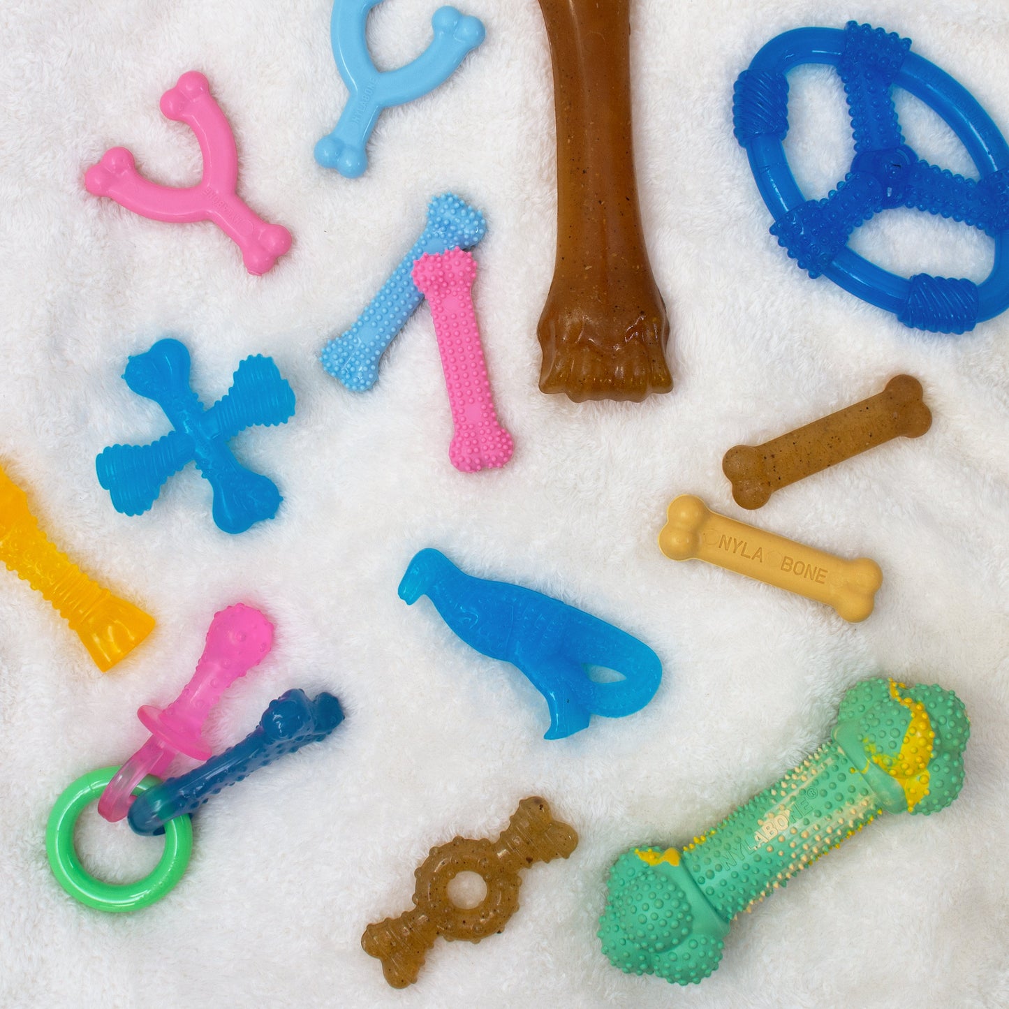 Nylabone Puppy Chew Toy Wishbone Chicken, Pink, 1ea/XS/Petite  Up To 15 Lbs. 1 ct