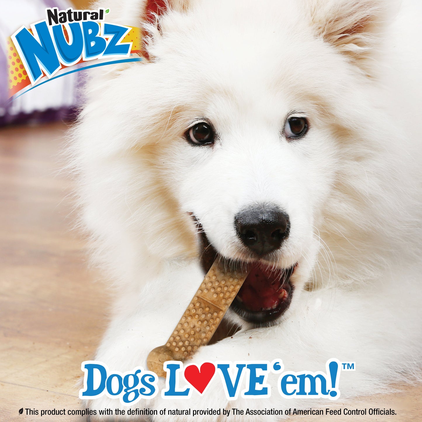 Nylabone Natural Nubz Chicken Dog Treats Chicken, 1ea/Large  30 Lbs. 2 ct