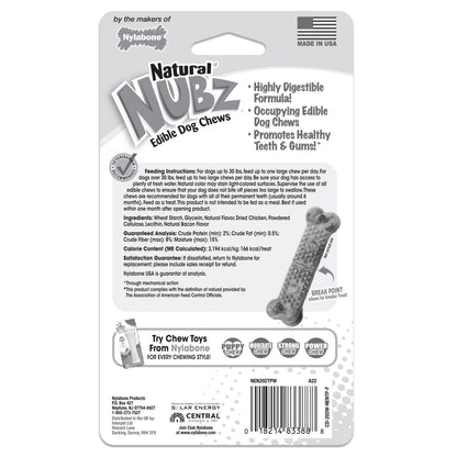 Nylabone Natural Nubz Chicken Dog Treats Chicken, 1ea/Large  30 Lbs. 2 ct