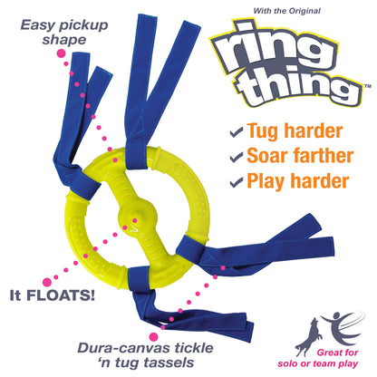 Nylabone Power Play Ring Thing Floatable Dog Toy 1ea/Medium/Wolf  Up To 35 Lbs. 1 ct