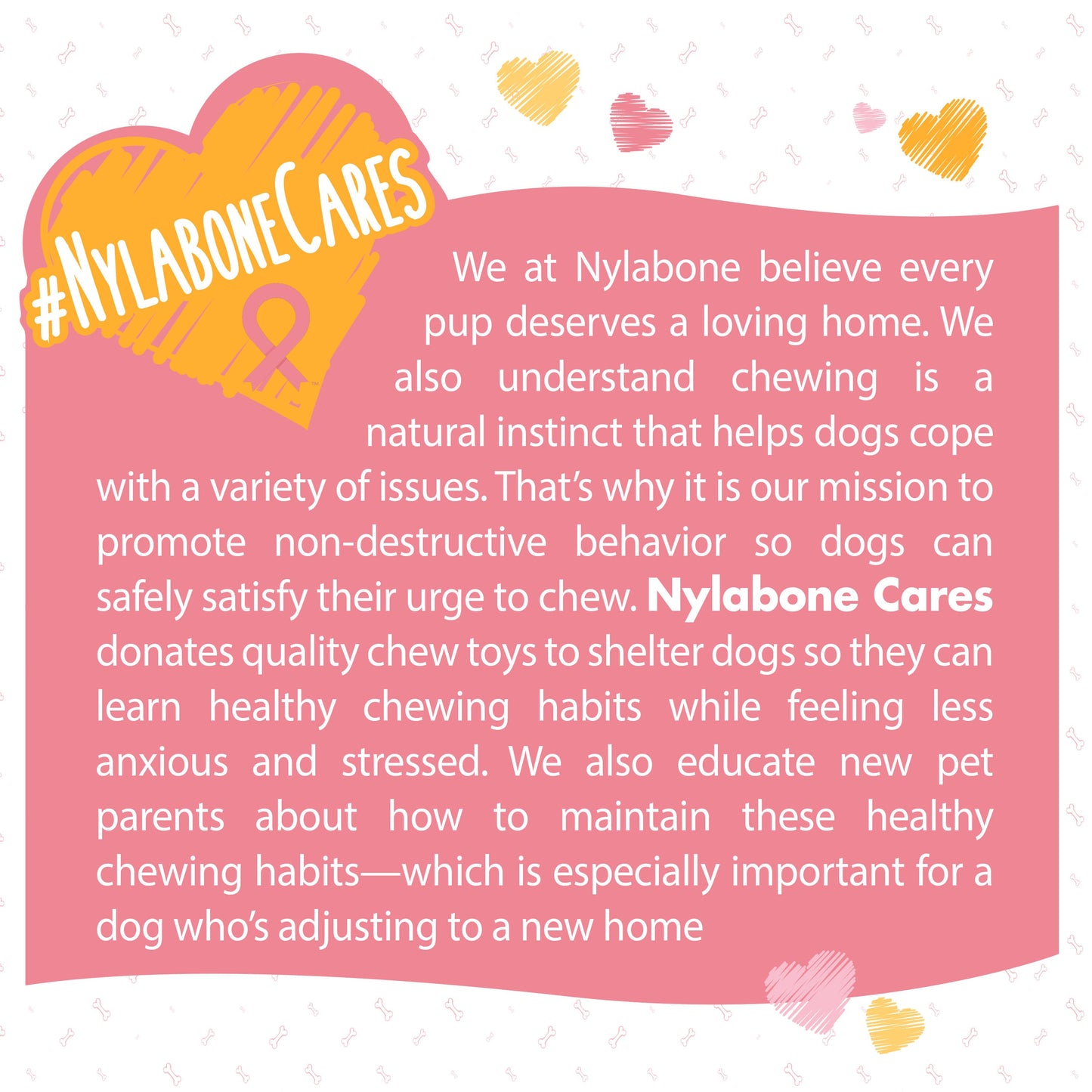 Nylabone Power Chew Breast Cancer Awareness Pink Souper Bone Dog Chew Toy Chicken, 1ea/XL/Souper  50 Lbs. 1 ct