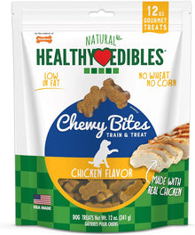 Nylabone Healthy Edibles Chewy Bites Soft Dog Treats Chicken 1ea/12 oz