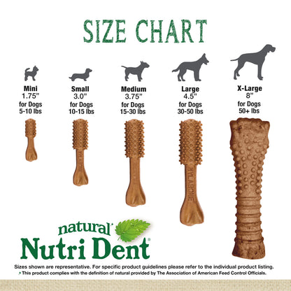 Nylabone Nutri Dent Filet Mignon Dog Dental Chews Filet Mignon, 1ea/XL/Souper  50 Lbs. 1 ct